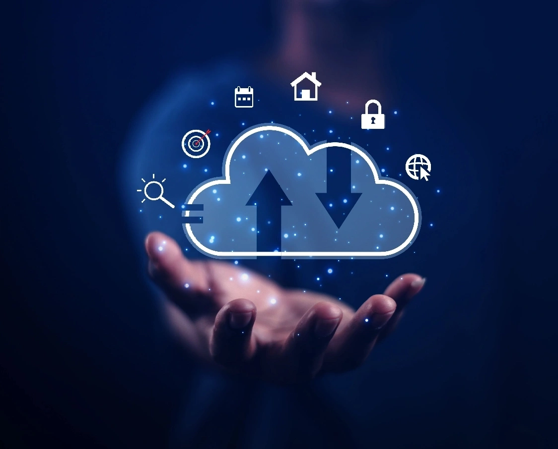 Illustration of cloud computing benefits