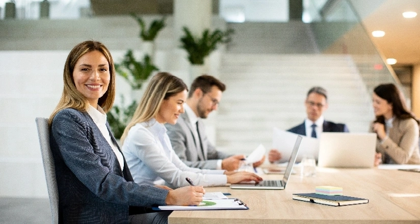 office meeting people